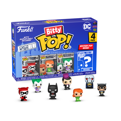 Harley Quinn, Poison Ivy, The Joker & Mystery - Batman: The Animated Series Bitty Pop!