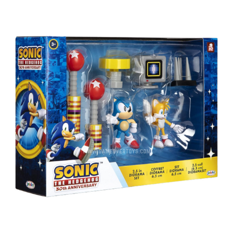 Sonic the Hedgehog & Tails - Diorama 2.5” Scale Action Figure Playset