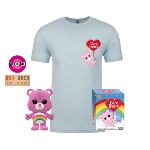 Cheer Bear Flocked - Care Bears Pop! & T-Shirt Box Set