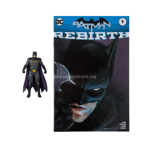 Batman: Rebirth - Batman with Comic Book - Scale Action Figure Pack