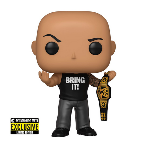 The Rock with Championship Belt - WWE Pop!
