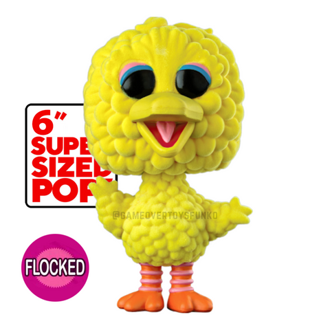 Big Bird Flocked - Sesame Street 6 Inch Pop!