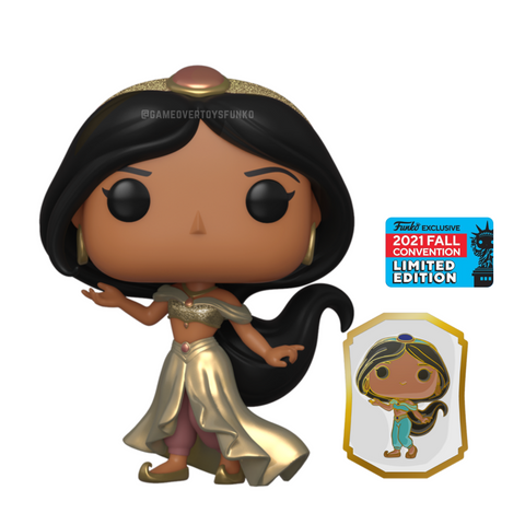 Princess Jasmine Gold With Enamel Pin - Ultimate Princess Pop!